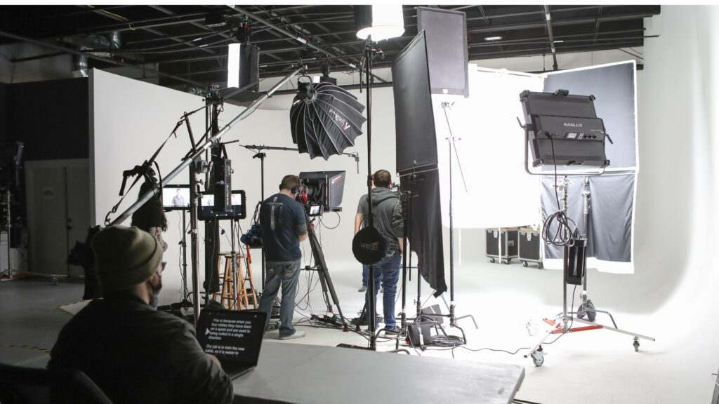 A video production studio in Sacramento plans for a public announcement